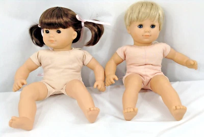 American Girl Bitty Baby Girl Boy Doll Lot of 2 | No Clothes - Image 1 of 4