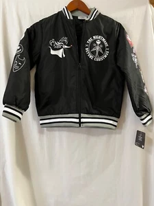 Disney The Nightmare Before Christmas Boy's Bomber Jacket Jack Skellington Black - Picture 1 of 6