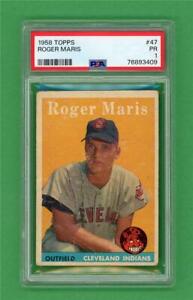 1958 Topps #47 Roger Maris ** ROOKIE * PSA PR 1 * New York Yankees baseball card