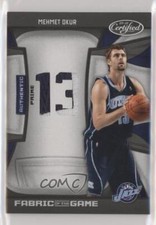 2009 Certified Fabric of the Game Die-Cut Prime Patch 2/10 Mehmet Okur
