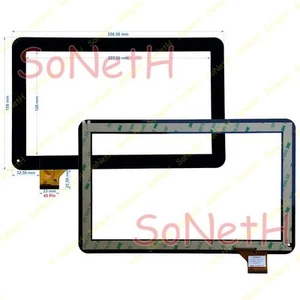 Vetro Touch screen Digitizer 10,1" Majestic TAB 301 Tablet PC Nero - Foto 1 di 1