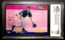 DEREK JETER 1995 Upper Deck Collector's Choice Gold Signature #15 BCCG 10