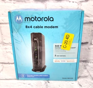 Motorola BRAND NEW Model MB7220 8x4 DOCSIS 3.0 Cable Modem - Picture 1 of 3