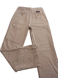 CHAPS Boys Size 14 Khaki Chinos Pants Light Beige - Flat Front -100% Cotton - Picture 1 of 8