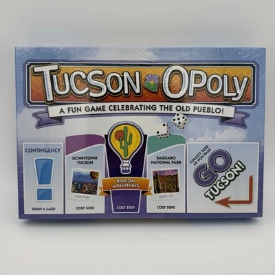 Tucson Board Game Tombstone Wildcats U OF A Arizona Monopoly Tucson Opoly Sealed - Image 1 of 4