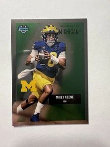 2025 Bowman University Chrome Football Mikey Keene 1955 Bowman #55AV-16 Michigan - Picture 1 of 2