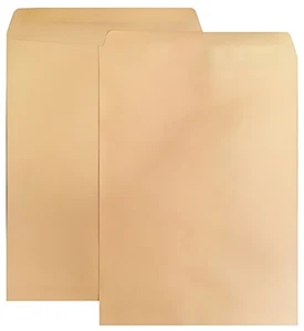 50 ShippingMailers 9 x 12 Kraft Catalog Envelopes /w Gummed Closure - Picture 1 of 1
