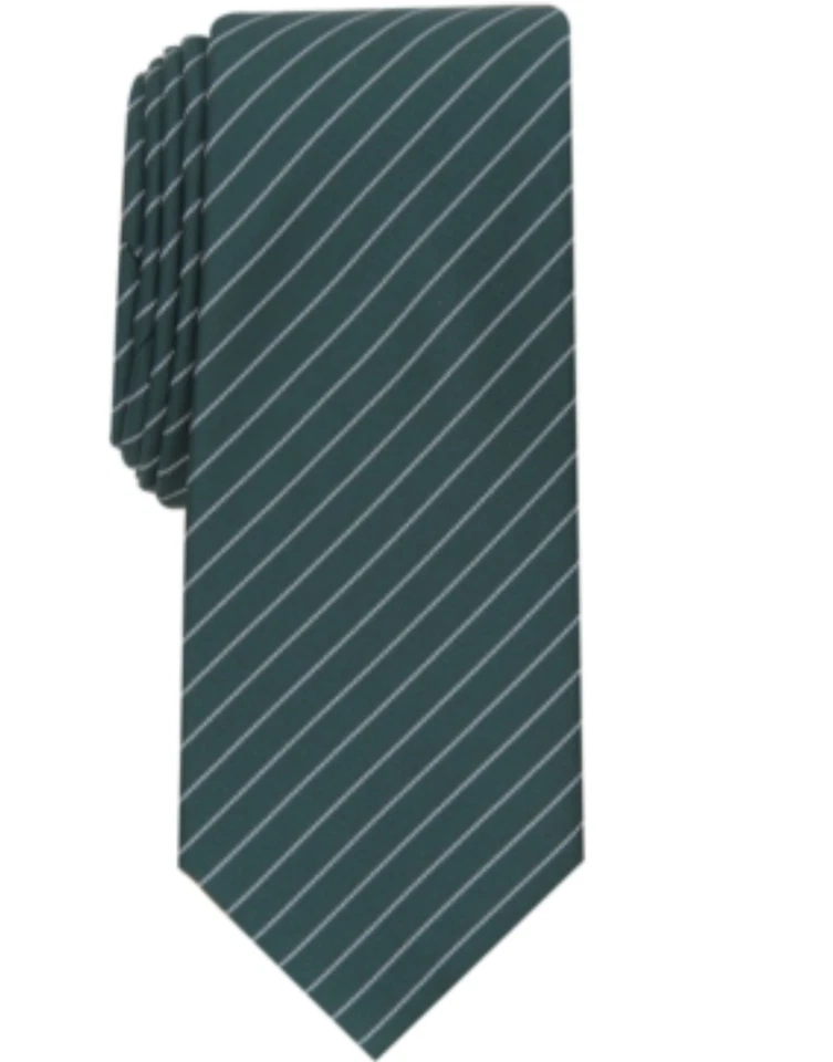 Gravata listrada masculina Alfani Fowler - Verde - Imagem 1 de 1