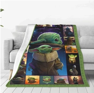 Baby Yoda Couch Bed Sofa Soft Lightweight Fleece Throw Blanket Decor 60"x50" New - Picture 1 of 10