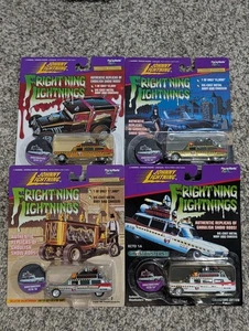 Menge 4 Johnny Lightning Frightning Beleuchtung Ghostbusters Ecto 1A 4 Farben Neu  - Bild 1 von 6