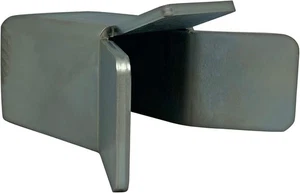 Eagle EG417Slide Gate End Catch Retainer 2" Wide Heavy-Duty Steel Silver - Picture 1 of 3