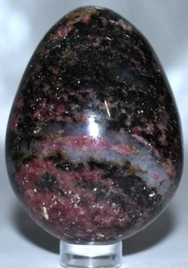 Rhodonit Ei mit Ständer 2,42"/216 Gramm - Bild 1 von 4