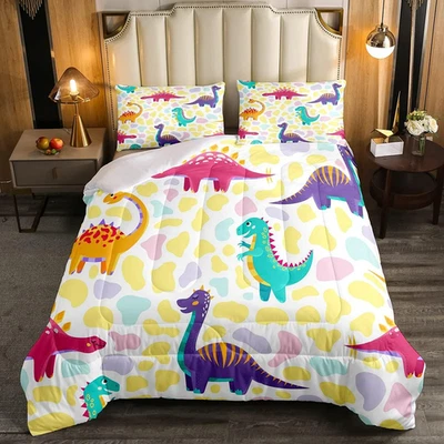 Set Di Biancheria Da Letto Con Dinosauro Trapunta per Bambini Adulti Animali Del - Immagine 1 di 4