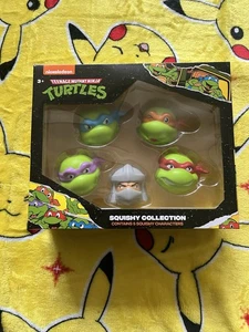 Teenage Mutant Ninja Turtles Squishy Collection 5 Figure Set Nickelodeon TMNT - Picture 1 of 1