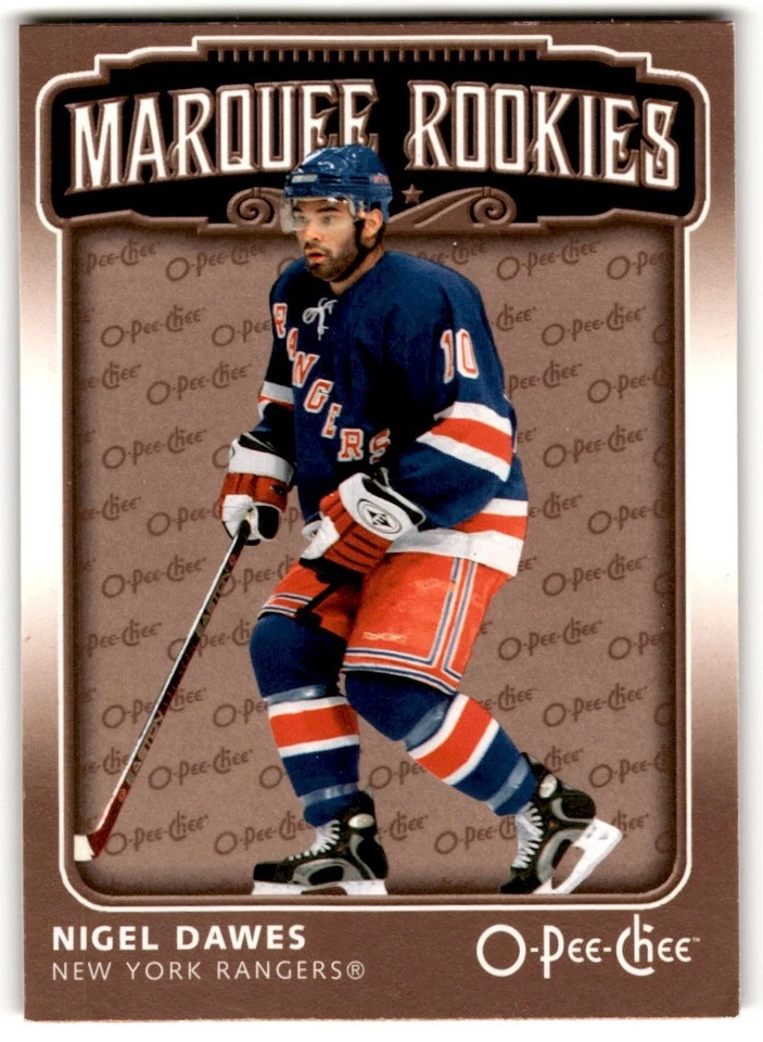 2006-07 O-Pee-Chee Nigel Dawes Rookie #545 New York Rangers - Image 1 of 2