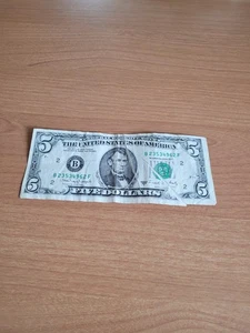$5 U.S. Dollar 1988 Gutter Folds (2) Error Note (Rare Misprint) - Picture 1 of 6