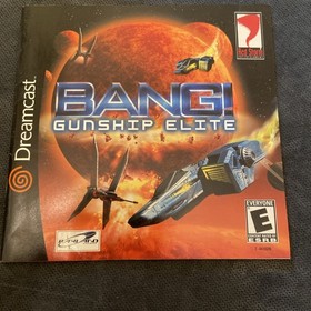 ***no game*** - BANG! Gunship Elite &bull; Sega Dreamcast &bull; Instruction Manual Only