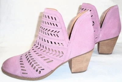 Botas de tornozelo femininas Frye couro camurça rosa, tamanho 9,5M - Imagem 1 de 4