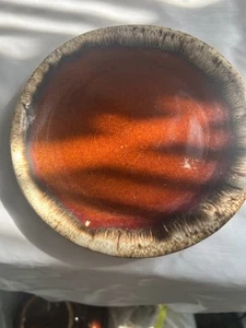 Hull Saucers Beehive 6" Brown Drip Glaze - Ridges (14) - Vintage - Picture 1 of 2