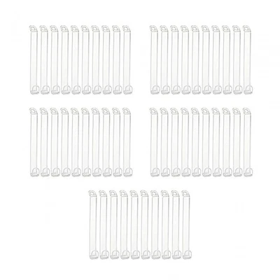 50 Pezzi Ganci Appendiabiti Trasparenti A Cascata Per Sciarpe Cappelli Borse - Immagine 1 di 4