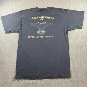Harley-Davidson Hemd Herren XL Schwarz Crystal River Florida Eagle Motorrad Biker - Bild 1 von 10