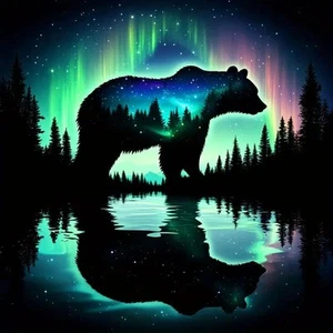Forest Bear Diamond Painting Kits for Adults, 5D Diamond Painting for G7164-US - Picture 1 of 7