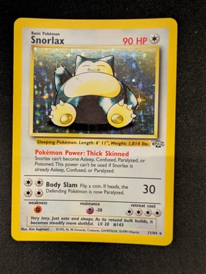Jungle | Pokemon Snorlax 11/64 Holo Rare 1999 - Image 1 of 4