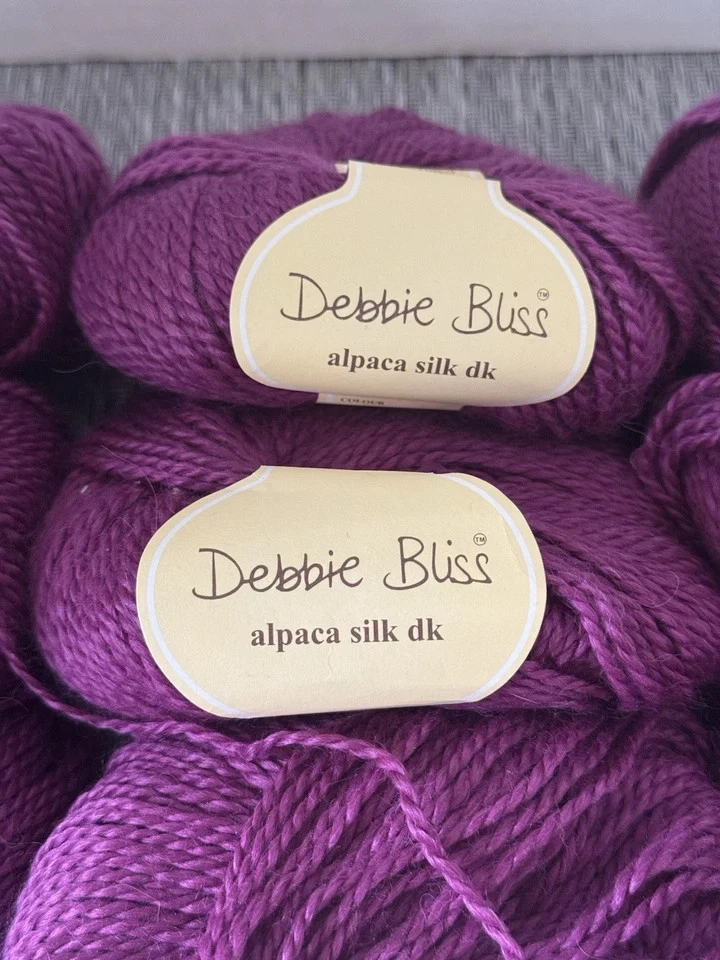 Debbie Bliss ALPACA  SILK DK Yarn ~ Color# 26007 Fuscia ~  105m/50g ~ Lot of 10 - Image 1 of 1