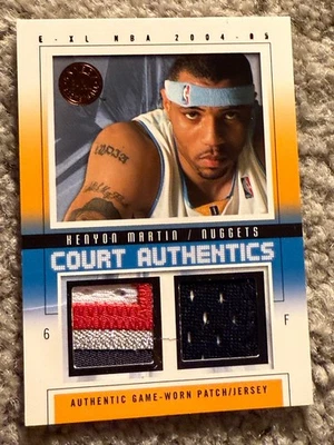 2004-05 E-XL Court Authentics JERSEY PATCH 32/35 Carmelo Anthony NUGGETS RC Read - Image 1 of 2
