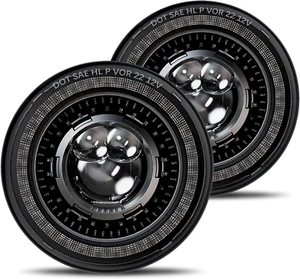 Bright Anti-Glare 7 Inch Led Headlights round Jeep Wrangler JK JKU TJ LJ Chevy F - Picture 1 of 9