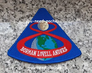 NASA Apollo Program Apollo 8 Borman Lovell Anders Patch US Space Travel sew on - Picture 1 of 1