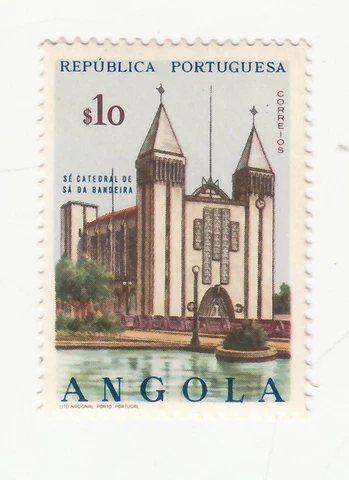 Angola 1963. Cathedral in Sá da Bandeira. 10c Sc# 491 (A61) MNH Cover