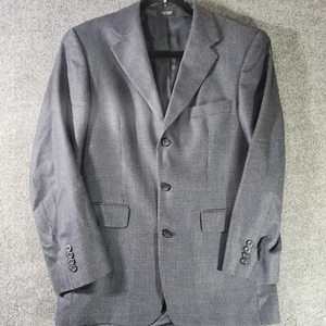 Stafford Executive Tweed Blazer Mens 38R Navy Wool Silk Suit Jacket Sport Coat - Picture 1 of 12