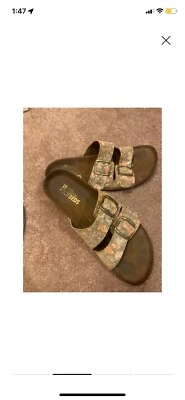 Sandalias metálicas multi florales White Mountain Footbeds para mujer talla 11M Foto 1 de 4