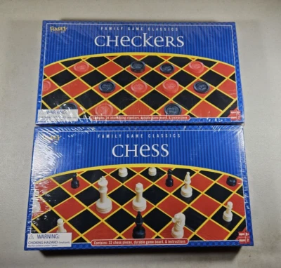 Chess & Checkers Family Game Classics Fundex Sealed in the Box - Image 1 of 4