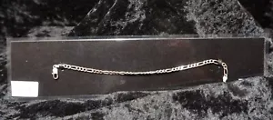 Sterling Silver 925 Chain Bracelet 7" Nice - Picture 1 of 1