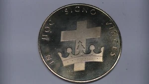 1971 IN HOC SIGNO VINCES 150TH ANNIVERSARY MAINE COMMANDERY MASON MASONIC MEDAL - Bild 1 von 14