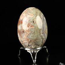 Gemstone 2.0" Red Crazy Lace Agate Hand Carved Crystal Egg, Crystal Healing