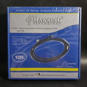 Hawking Technology Hi-Gain Outdoor 10' Wi-Fi Antenna Extension Cable HAC10N - Picture 1 of 4