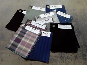 Vintage 1990's Designer Upholstery Salesman's Samples Lot - 8.5" x 8.5" Swatches - Picture 1 of 16