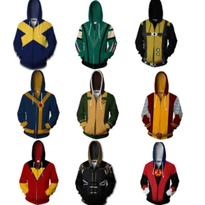 X-Men Wolverine Magneto Mystique 3D Hoodies Cosplay Superhero Sweatshirt Jackets - Picture 1 of 27
