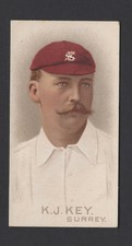 WILLS - CRICKETERS, 1896 - K J KEY, SURREY