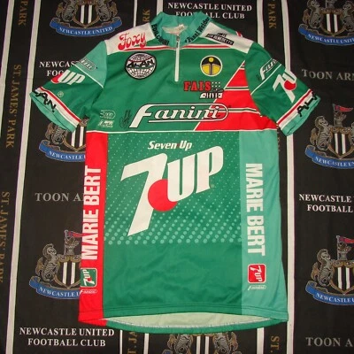 Vintage Seven 7 up Fanini Giessegi 1988 Cycling Bicycle Jersey Shirt Size 5 Alan - Image 1 of 4