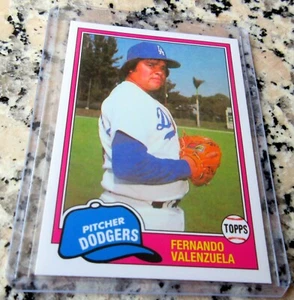 FERNANDO VALENZUELA 2016 Reprint 1981 Topps Rookie Card RC LAD Mexico HOF RIP - Picture 1 of 2
