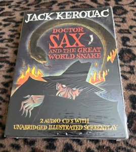 Jack Kerouac Doctor Sax & The Great World Snake 2 cd audio book & screenplay NEW - Picture 1 of 3
