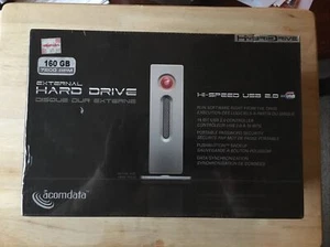 External Hard Drive 160 GB 720RPM USB 2.0 ACOMDATA HybridDrive *NOS 2006 - Picture 1 of 9