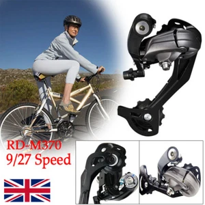 For Shimano Altus RD-M370 9/27 Speed Rear Mech Derailleur Long Mountain Bike UK - Picture 1 of 10