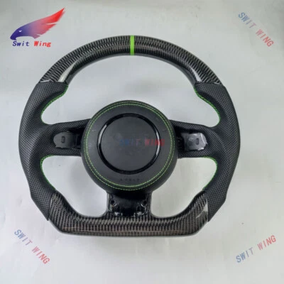 For Audi R8 TT TTS TTRS 2008-2015 Real Carbon Fiber Racing steering wheel Frame - Imagem 1 de 4