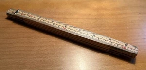 Gliedermaßstab Zollstock Meterstab 1 mtr. / 5 Glieder ZOLL / INCH 5 Stück NEU !! - Bild 1 von 4