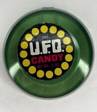 Vintage UFO CANDY- 1978 Breaker Confections U.F.O. Candy Container Green